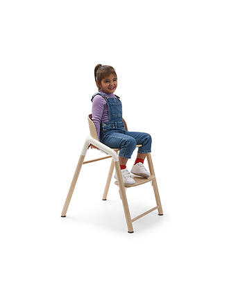 BUGABOO | Hochstuhl GIRAFFE Basis Warmer Holzton / Grau | beige