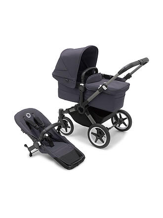 BUGABOO | Kinderwagen DONKEY 5 Mono Komplett Schwarz / Waldgruen | dunkelblau