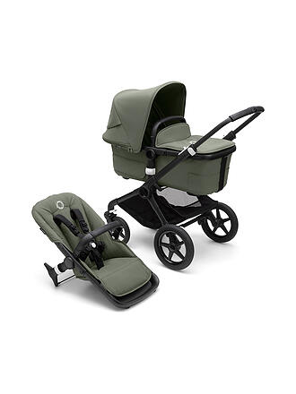 BUGABOO | Kombikinderwagen Fox3 Komplett Set Schwarz / Gruen | grau