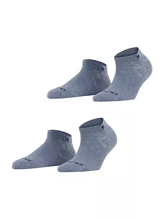BURLINGTON | Damen Sneaker-Socken 2er Pkg. EVERYDAY 36-41 sandstone | blau