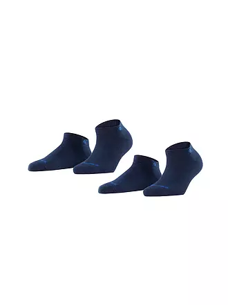 BURLINGTON | Damen Sneakersocken EVERYDAY 2-er Pkg 36-41 black | blau