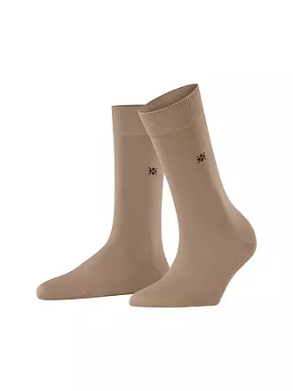 BURLINGTON | Damen Socken BLOOMSBURY 36-41 black | camel
