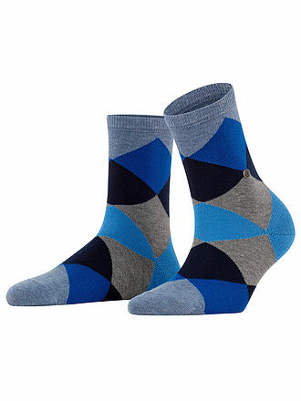 BURLINGTON | Damen Socken BONNIE 36-41 oil mel. | blau