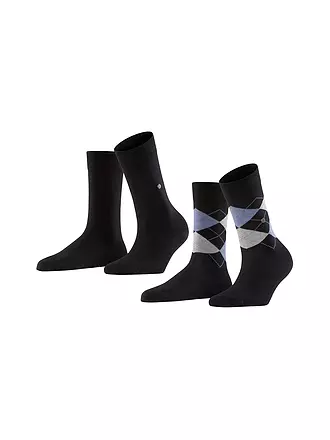 BURLINGTON | Damen Socken EVERYDAY 2-er Pkg 36-41 black | grau