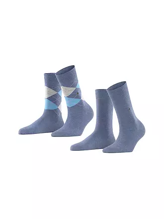 BURLINGTON | Damen Socken EVERYDAY 2-er Pkg 36-41 marine | blau