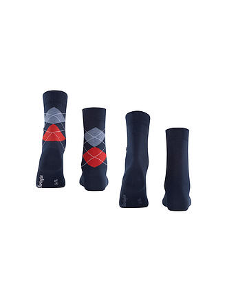 BURLINGTON | Damen Socken EVERYDAY 2-er Pkg 36-41 marine | schwarz