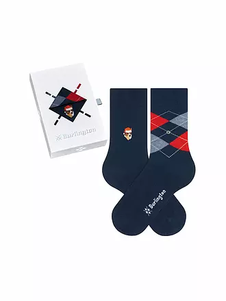BURLINGTON | Damen Socken Geschenkebox 2er Pkg 36-41 EVERYDAY X-MAS BOX sortiment | dunkelblau