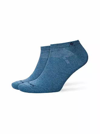 BURLINGTON | Herren Sneaker Socken EVERYDAY 2-er Pkg. 40-46 black | blau