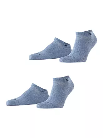 BURLINGTON | Herren Sneaker Socken EVERYDAY 2-er Pkg. 40-46 black | blau