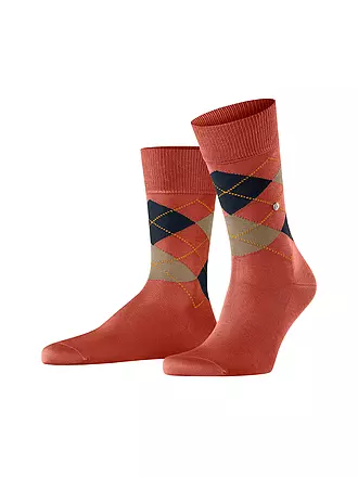 BURLINGTON | Herren Socken 40-46 MANCHESTER anthracite melange | orange