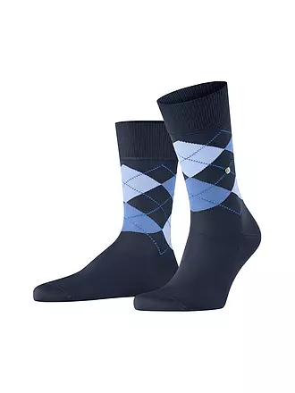 BURLINGTON | Herren Socken 40-46 MANCHESTER black | dunkelblau