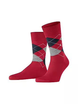 BURLINGTON | Herren Socken 40-46 MANCHESTER gravel | rot