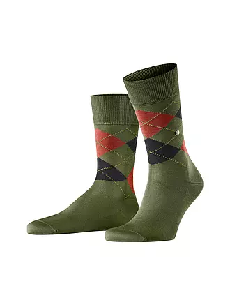 BURLINGTON | Herren Socken 40-46 MANCHESTER light grey | olive