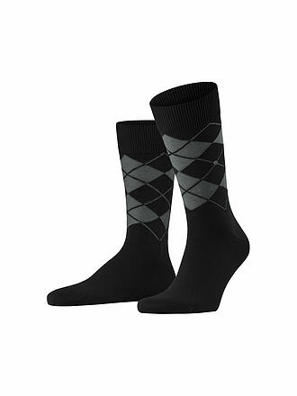 BURLINGTON | Herren Socken BOLTON 40-46 light grey | schwarz