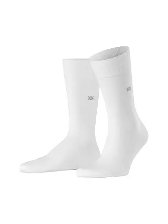 BURLINGTON | Herren Socken DUBLIN SO 40-46 white | hellgrau