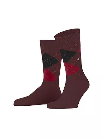 BURLINGTON | Herren Socken DUNDEE 40-46 peanut mel | dunkelrot
