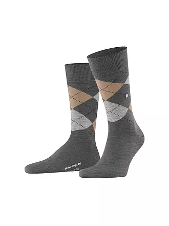 BURLINGTON | Herren Socken EDINBURGH 40-46 dark blue mel | grau