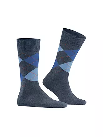 BURLINGTON | Herren Socken EDINBURGH 40-46 dark grey | blau
