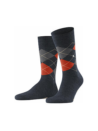 BURLINGTON | Herren Socken EDINBURGH 40-46 eisblau | braun