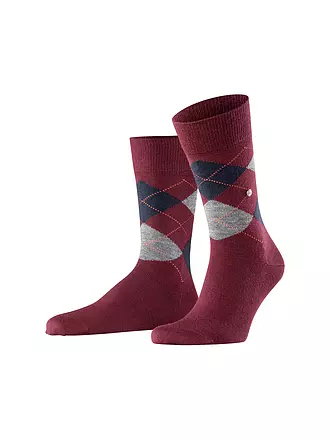 BURLINGTON | Herren Socken EDINBURGH 40-46 saphire | dunkelrot