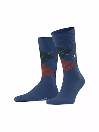 BURLINGTON | Herren Socken EDINBURGH 40-46 saphire | hellbraun