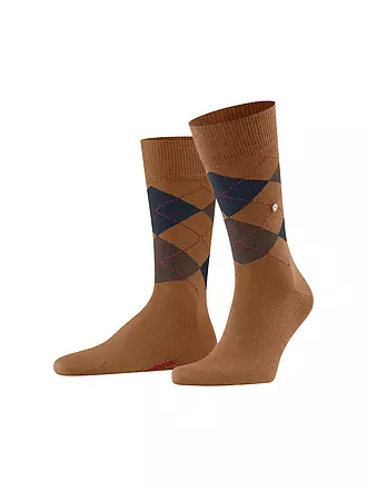 BURLINGTON | Herren Socken EDINBURGH 40-46 saphire | hellbraun