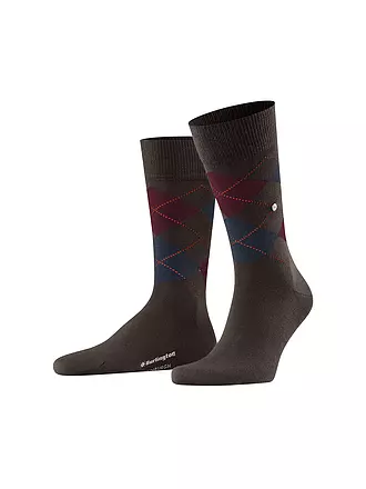 BURLINGTON | Herren Socken EDINBURGH asphalt mel | braun