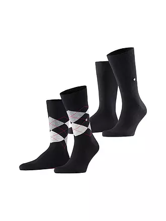 BURLINGTON | Herren Socken EVERYDAY 2-er Pkg. 40-46 anthracite mel. | schwarz