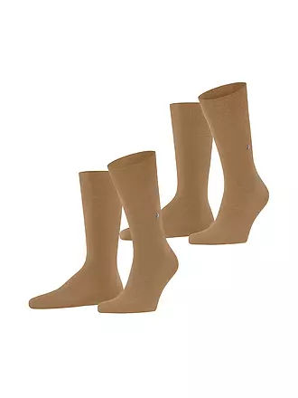 BURLINGTON | Herren Socken EVERYDAY 2-er Pkg. 40-46 fir green | camel