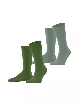 BURLINGTON | Herren Socken EVERYDAY 2-er Pkg. 40-46 fir green | camel