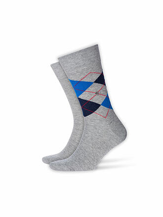 BURLINGTON | Herren Socken EVERYDAY 2-er Pkg. 40-46 light grey | hellgrau