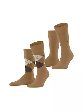 BURLINGTON | Herren Socken EVERYDAY 2-er Pkg. 40-46 marine | camel