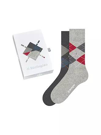 BURLINGTON | Herren Socken Geschenkbox 2-er Pkg.  40-46 sortiment | blau