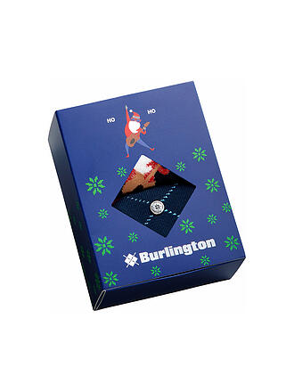 BURLINGTON | Herren Socken Geschenkbox X-Mas 2er Pkg 40-46 | blau