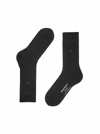 BURLINGTON | Herren Socken LEEDS 40-46 black | grau
