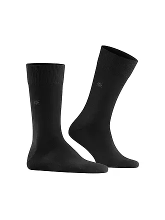 BURLINGTON | Herren Socken LEEDS 40-46 dark grey | schwarz