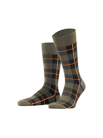 BURLINGTON | Herren Socken LODGE 40-46 shire green | camel