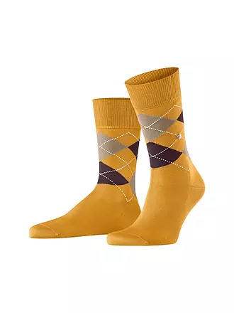 BURLINGTON | Herren Socken MANCHESTER 40-46 chocolate | gelb