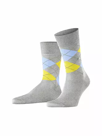 BURLINGTON | Herren Socken MANCHESTER 40-46 concrete melange | hellgrau