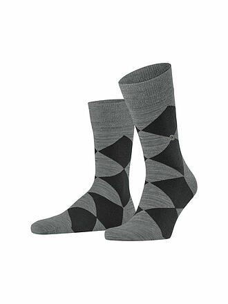 BURLINGTON | Herren Socken MULITICOLOUR CLYDE 40-46 light greymel | blau