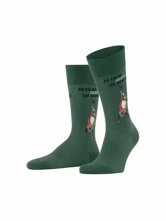 BURLINGTON | Herren Socken ROCKING X-MAS 40-46 eucalyptus | grün