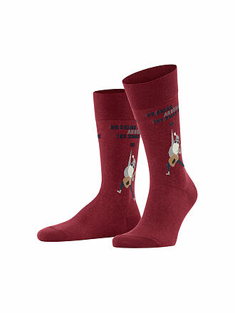 BURLINGTON | Herren Socken Rocking X-Mas Gr. 40-46 | rot