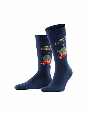 BURLINGTON | Herren Socken X-Mas Car 40-46 | blau