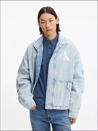 CALVIN KLEIN JEANS | Jeansjacke Oversized Fit | hellblau