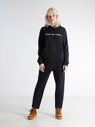 CALVIN KLEIN JEANS | Kapuzensweater - Hoodie | schwarz