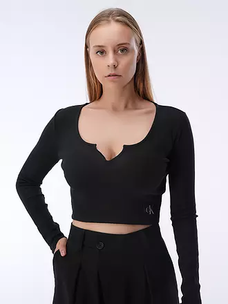 CALVIN KLEIN JEANS | Langarmshirt | schwarz