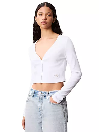 CALVIN KLEIN JEANS | Langarmshirt | weiss