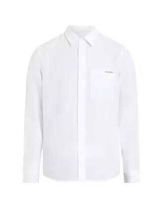 CALVIN KLEIN JEANS | Leinenhemd | weiss