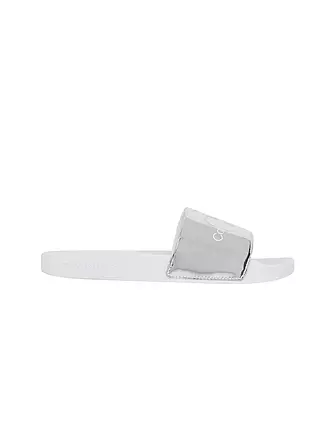 CALVIN KLEIN JEANS | Pantoletten - Badeschuhe | silber