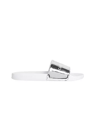CALVIN KLEIN JEANS | Pantoletten - Badeschuhe | silber